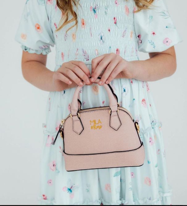 Mila & Rose | Pink Shimmer Girl's Crossbody Purse 🌸