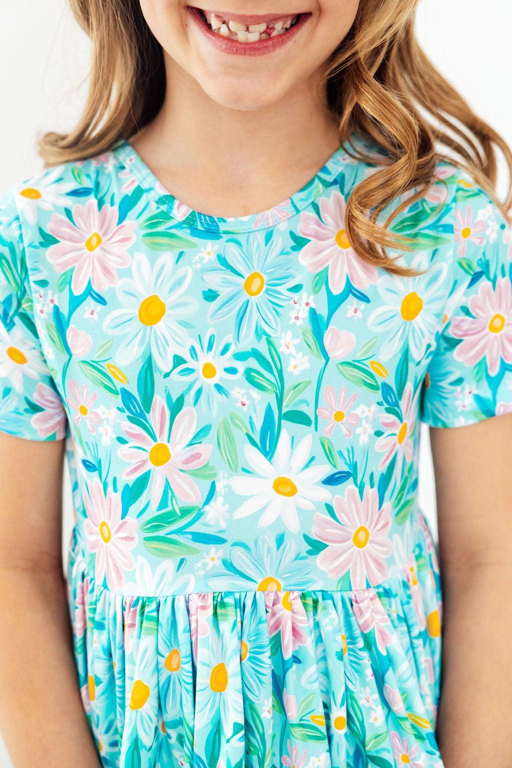 Preppy Daisies Pocket Twirl Dress